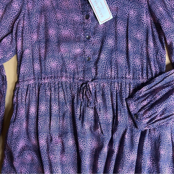 Banjanan NWT Sidra Dress in Petal Power Blueprint Med - Picture 2 of 10